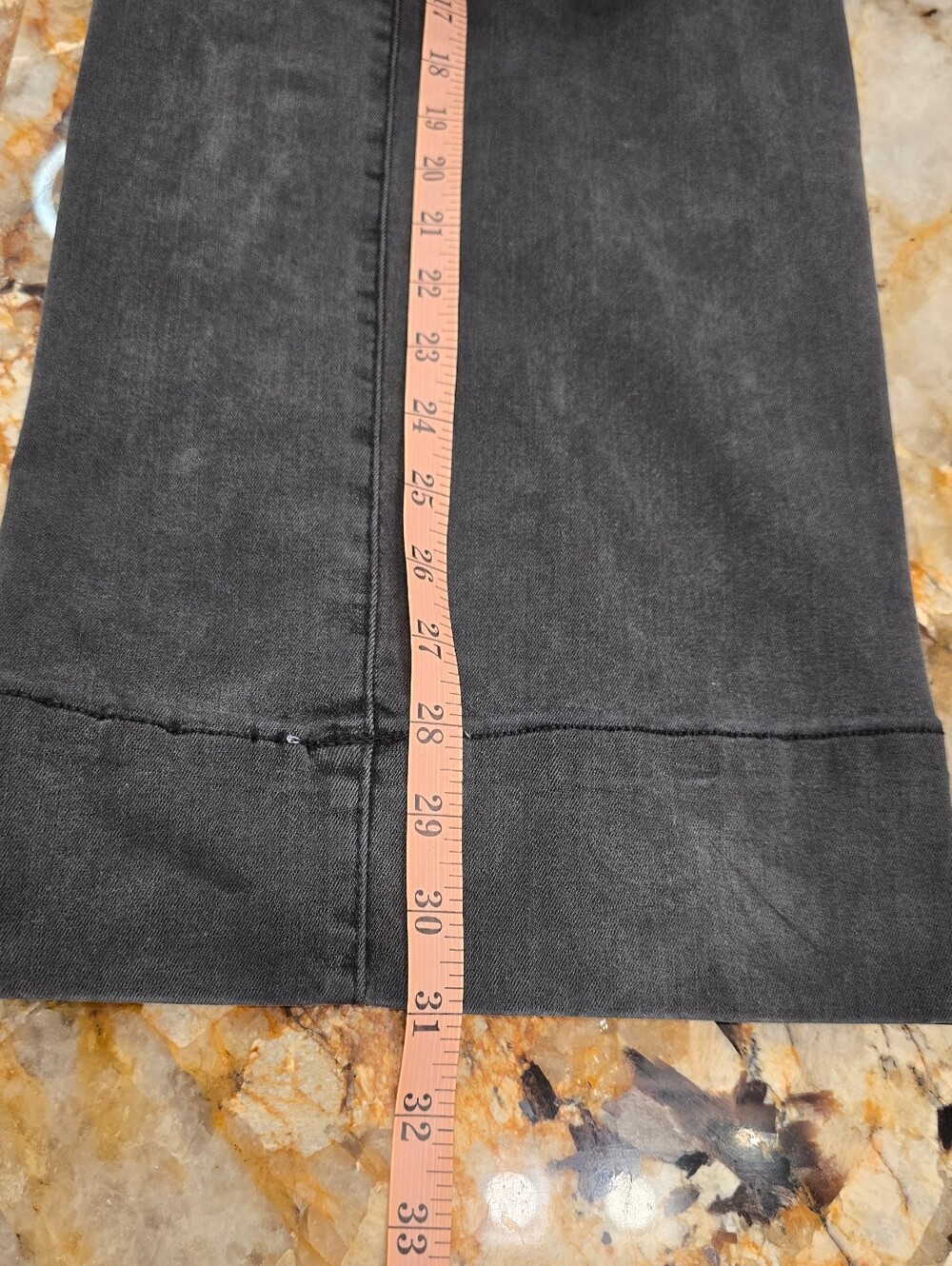 BCBG high-rise wide-leg trouser jeans in a charcoal grey faded black wash 11/30 - Picture 4 of 5